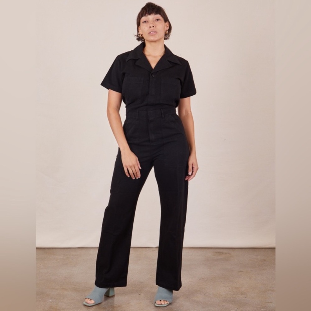 Big Bud Press Black Short Sleeve Jumpsuit